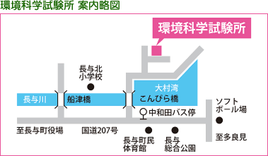 環境科学試験所 案内略図
